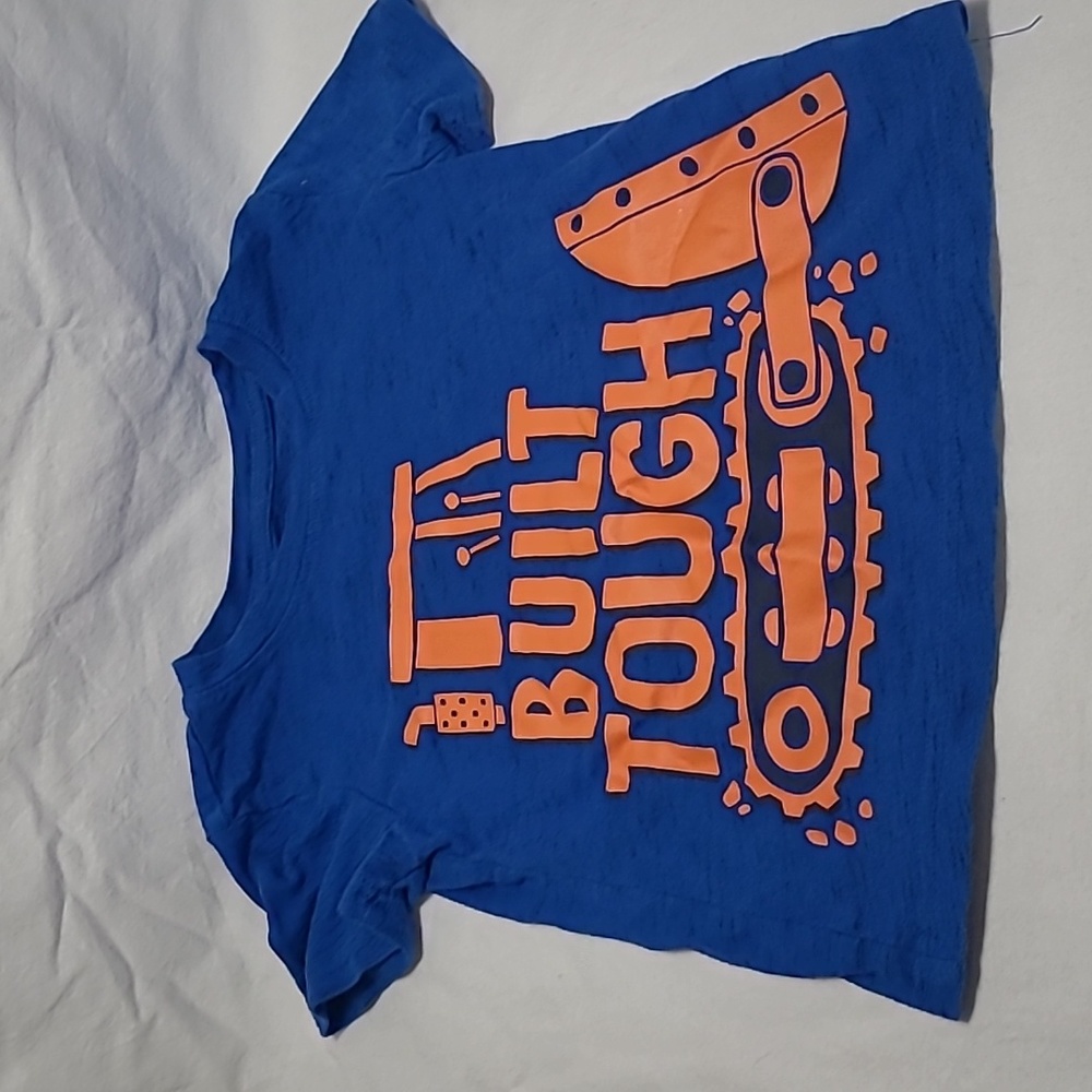 💥5/$25 Jumping Bean Boys Size 4T Blue Orange Short Sleeve Shirt Top